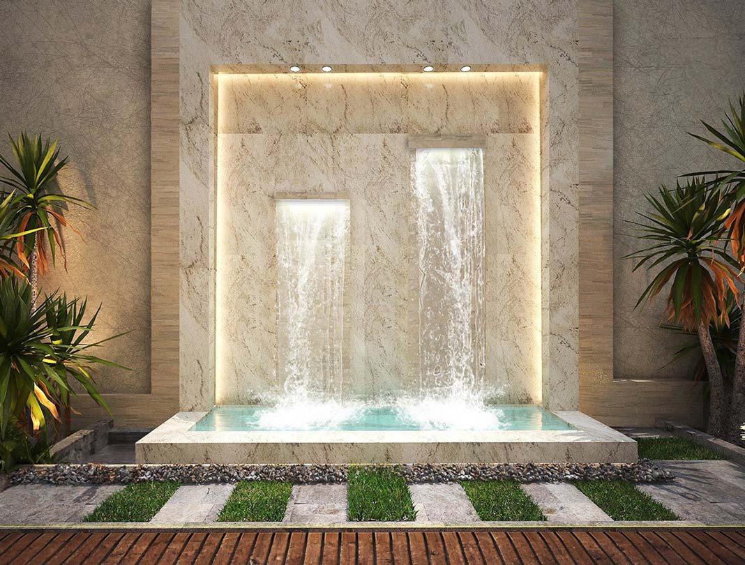 الشلالات والنوافير